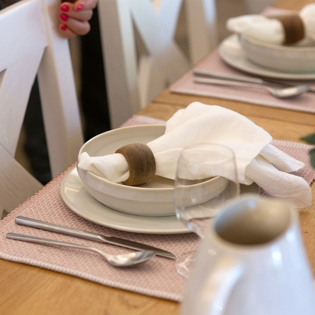 Elegant dinnerware set with natural glaze - Lunasol