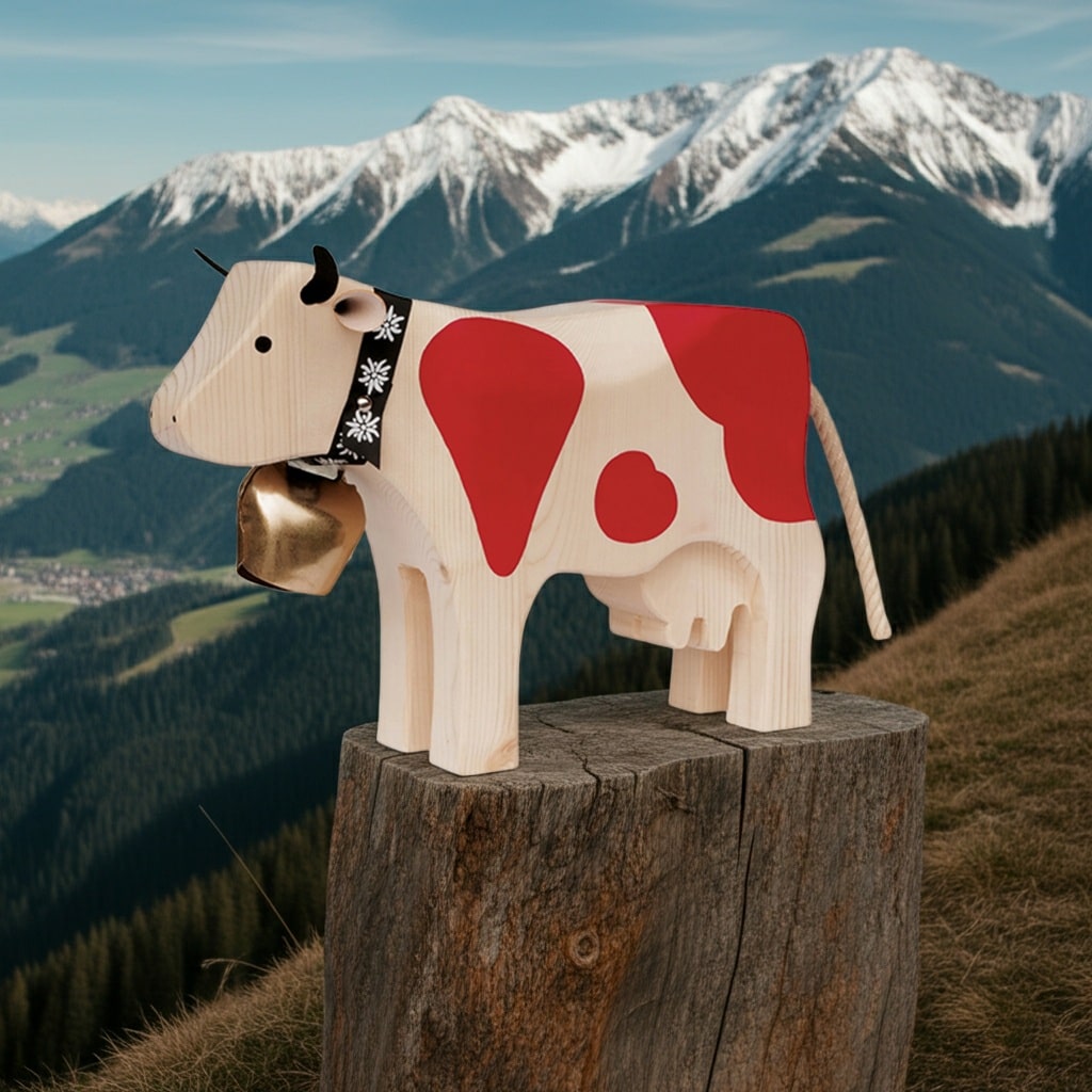 Trauffer Kuh XL – grosse Holzkuh handgefertigt aus der Schweiz