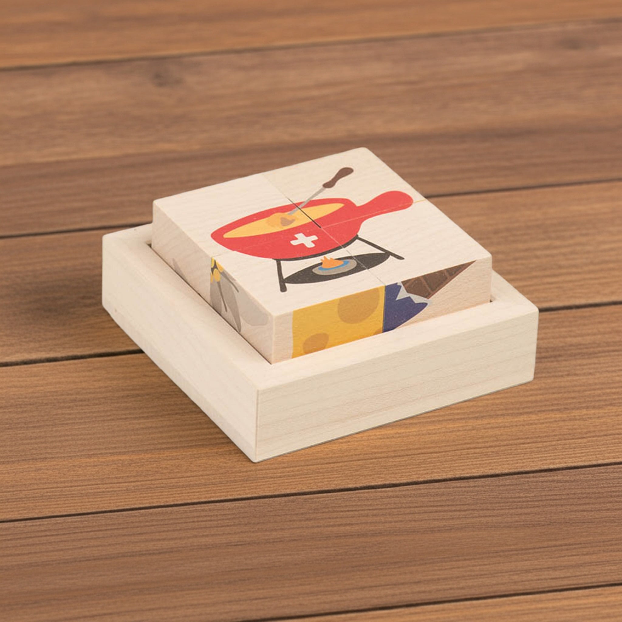 Kiener Würfelpuzzle Schweiz – nachhaltiges Holzpuzzle aus der Schweiz