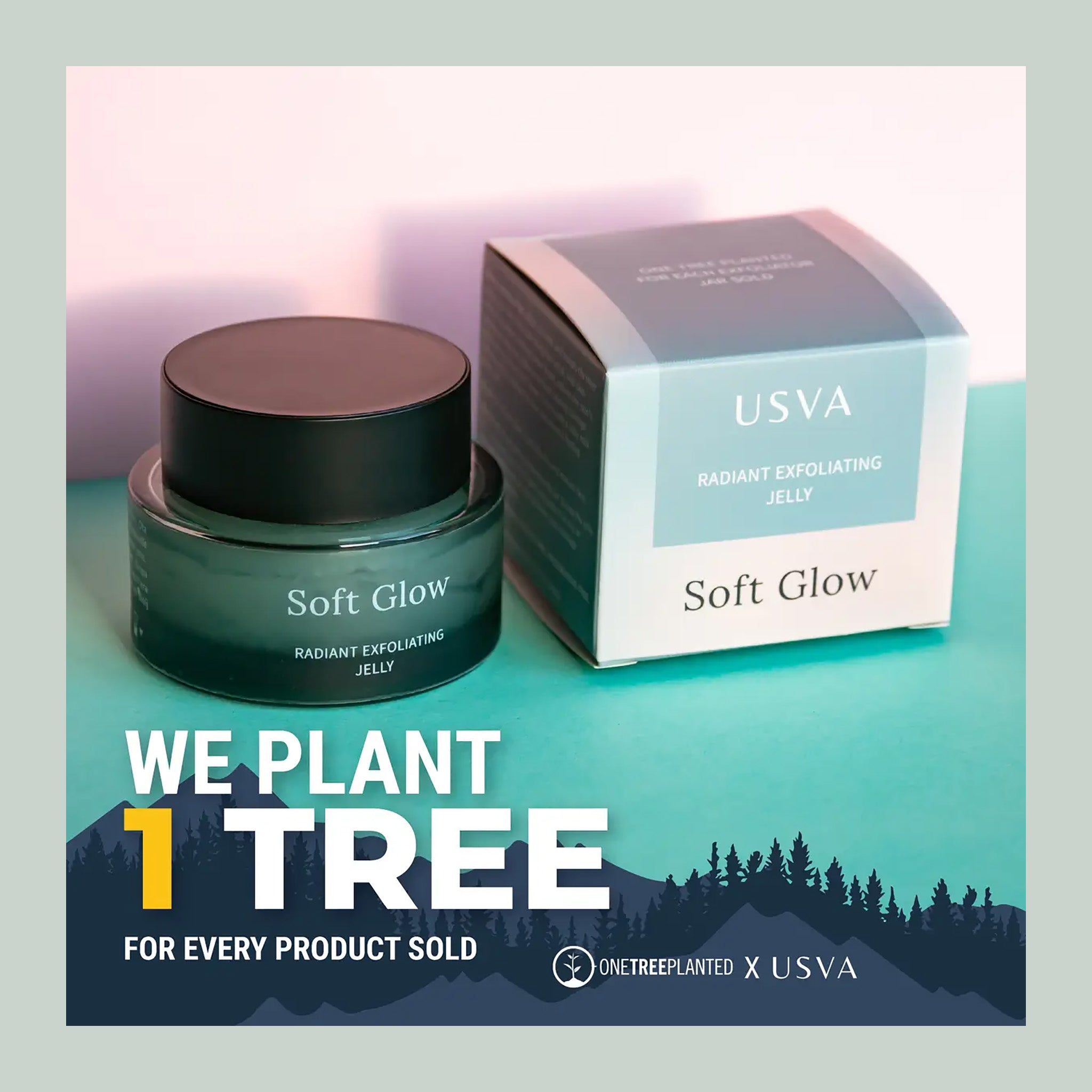 USVA Cosmetics - Soft Glow Gesichtspeeling – Natürliches Peeling für strahlende Haut