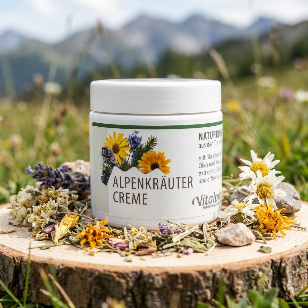Alpenkräuter Creme von Unterweger mit natürlichen Alpenkräutern