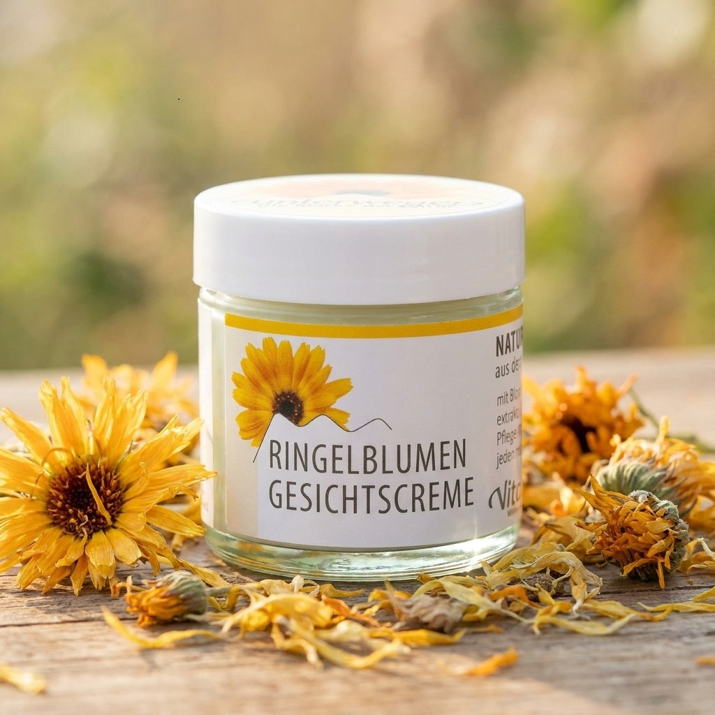 Ringelblumen Gesichtscreme von Unterweger für empfindliche Haut