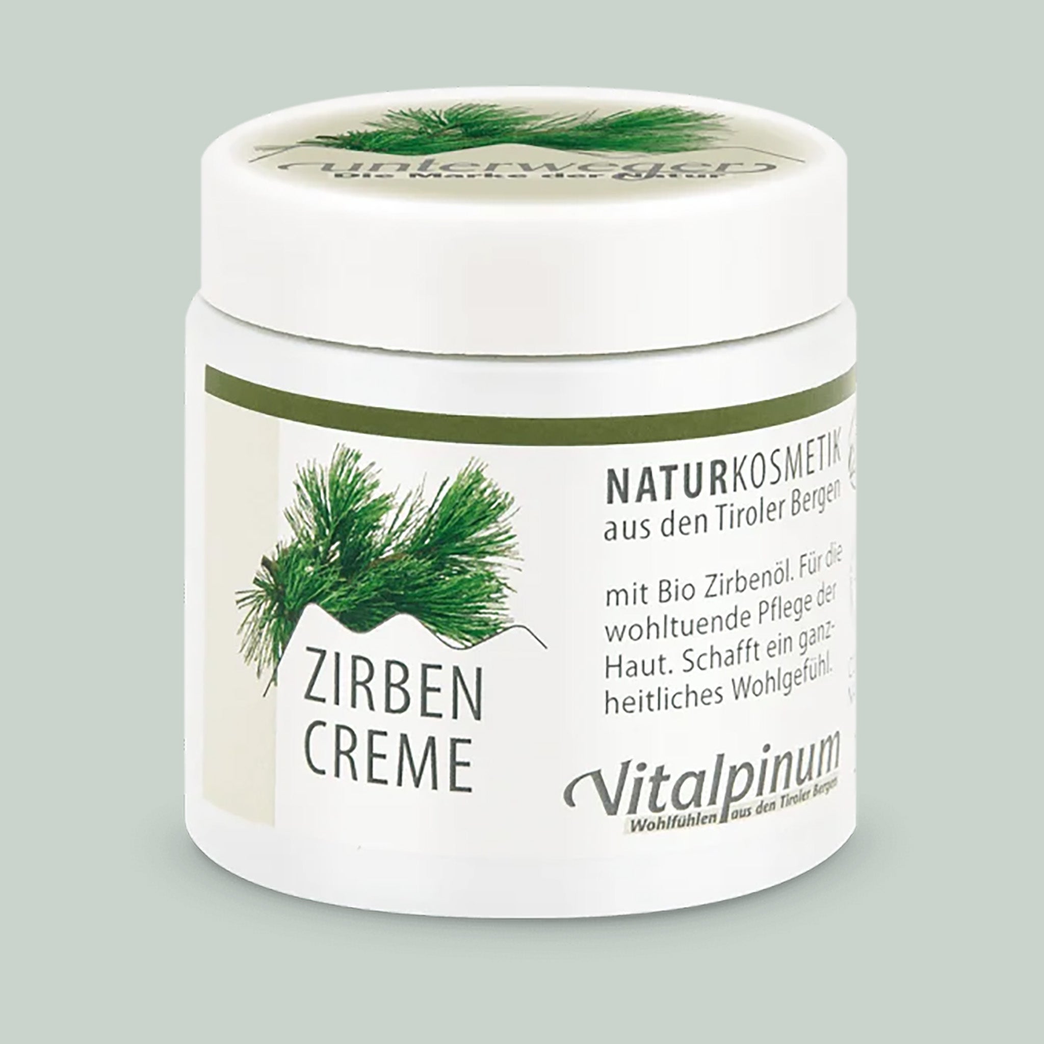 Unterweger Zirben Körpercreme 100ml – Naturkosmetik mit Bio-Zirbenöl für sanfte & pflegende Hautpflege