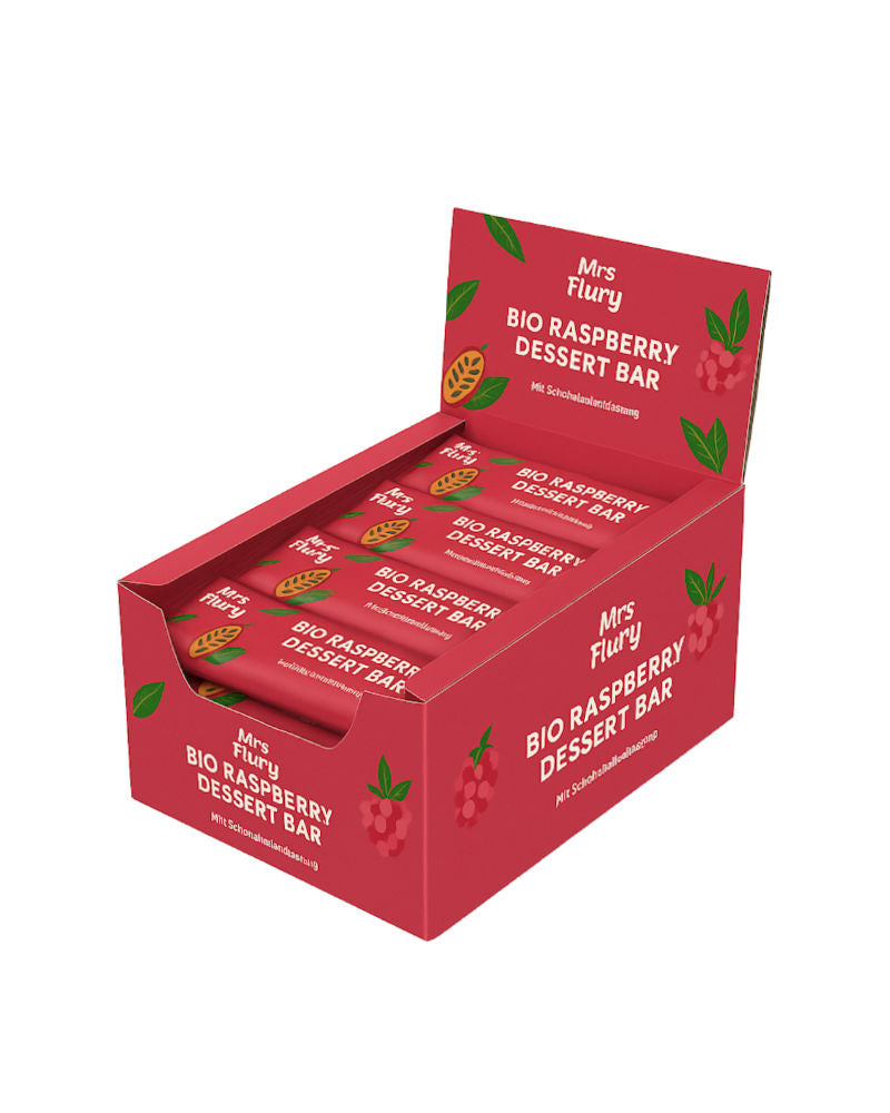 Bio Raspberry Dessert Riegel – Veganer Himbeer Schoko Snack