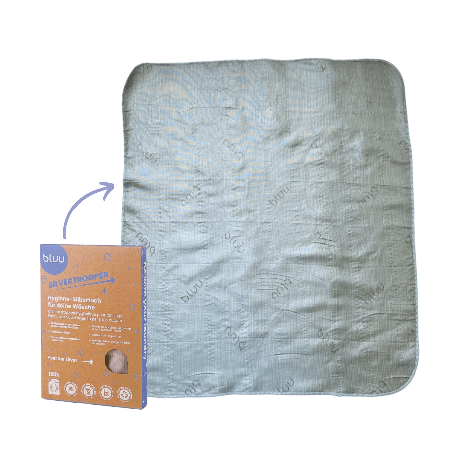bluu silvertrooper – Hygienic silver cloth for laundry