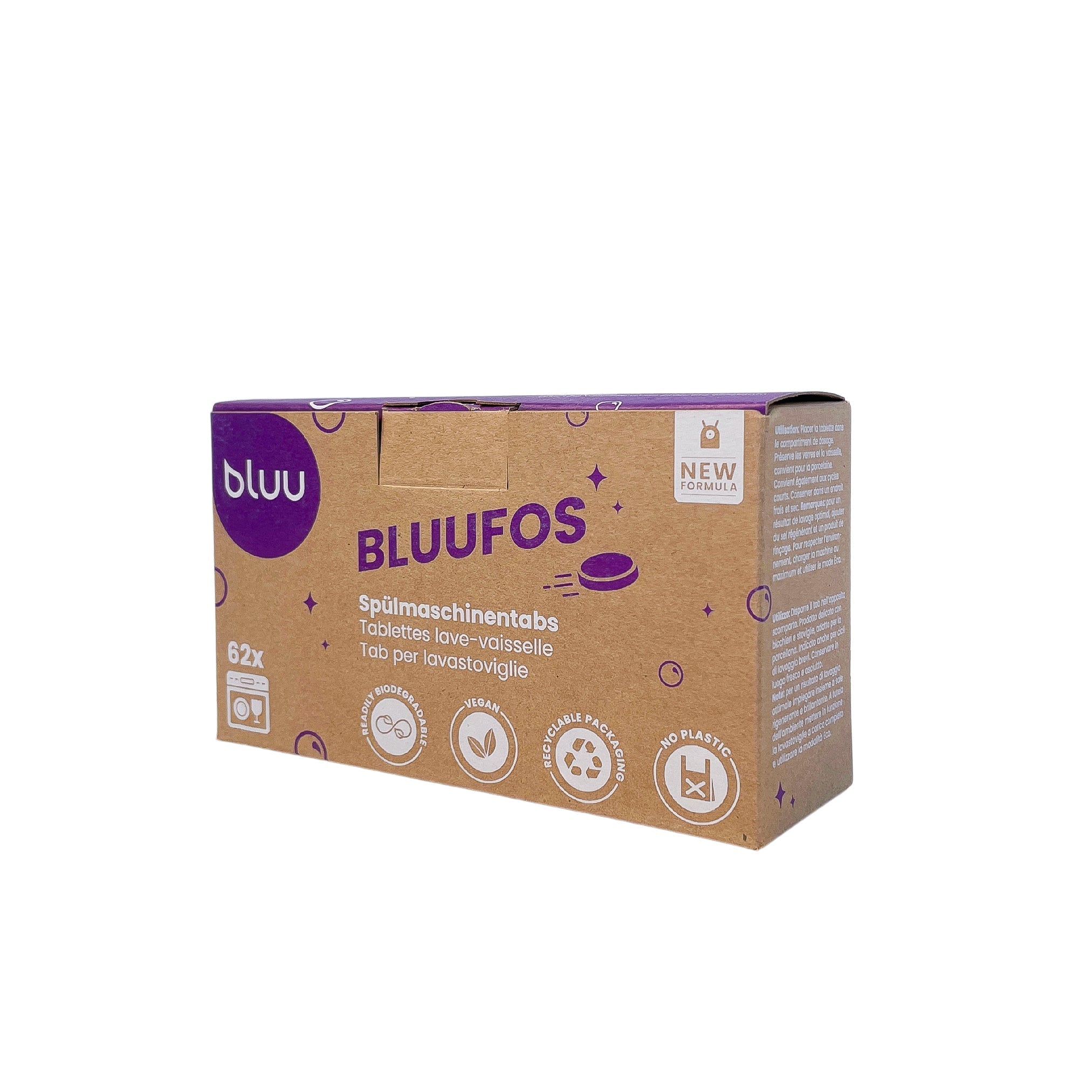 bluufos – Eco-friendly dishwasher tablets – 62 pieces | Extra Power