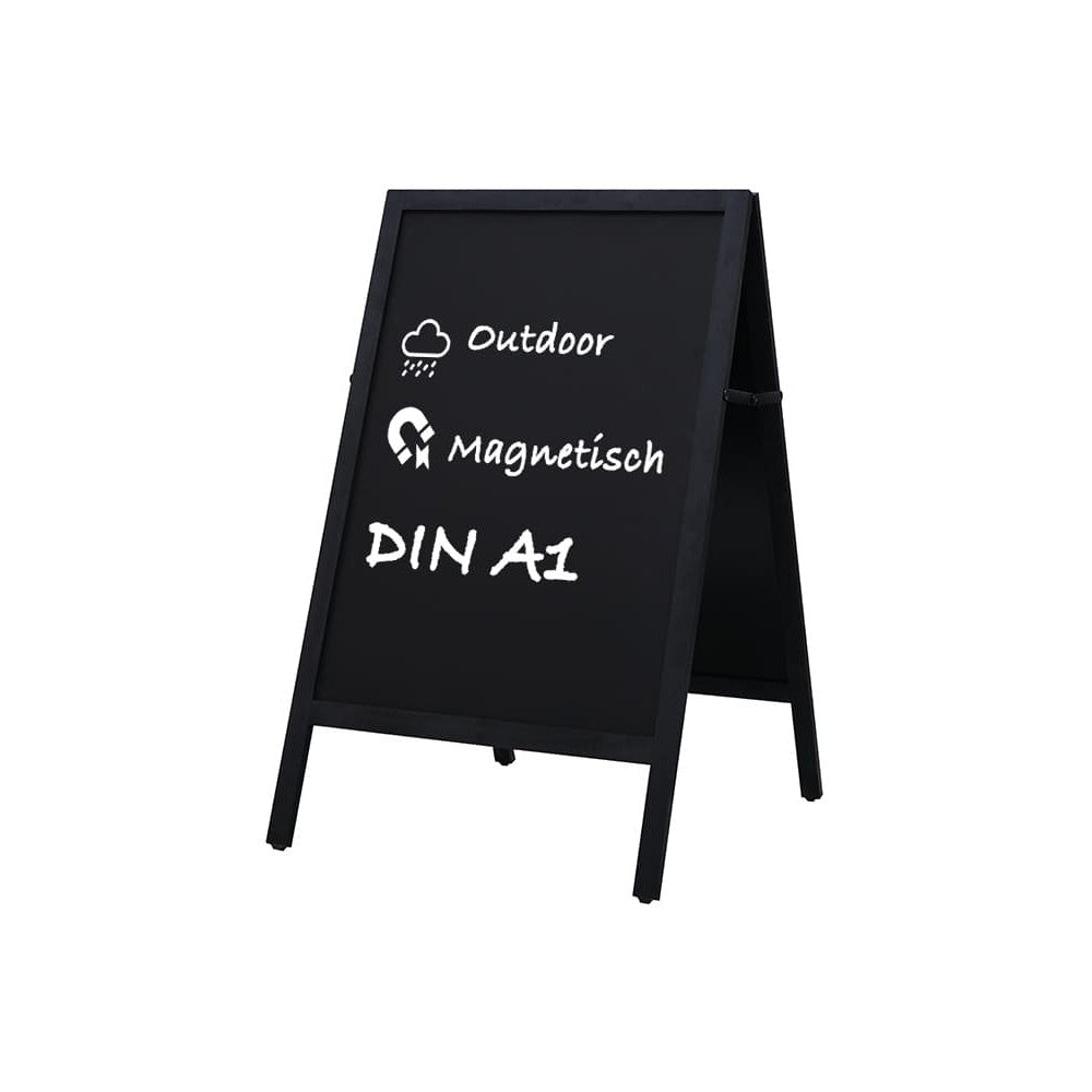 Holz Gehwegkreidetafel 70×110 cm magnetisch & wetterfest | DIN A1
