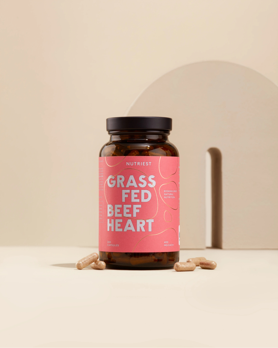 Getrocknetes Bio Weiderind Herz in Kapseln